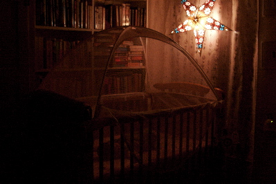 Crib at night