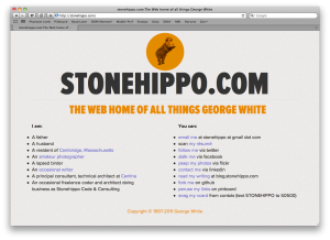 stonehippo.com in desktop Safari